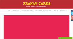 Desktop Screenshot of pranavcards.com