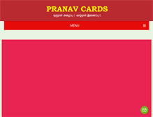 Tablet Screenshot of pranavcards.com